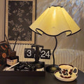 Led table lamp ins style modern simple table lamp bedside lamp petal umbrella table lamp bedroom atmosphere lamp b&b table lamp