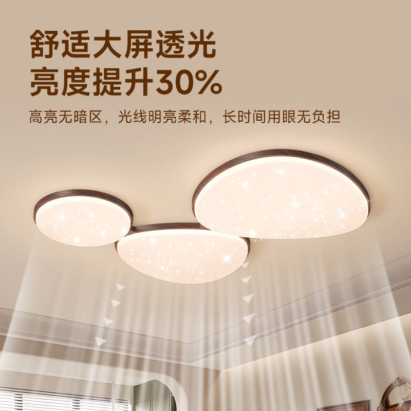 Medieval style living room ceiling light 2025 new modern simple pebble gypsy star lighting whole house package combination