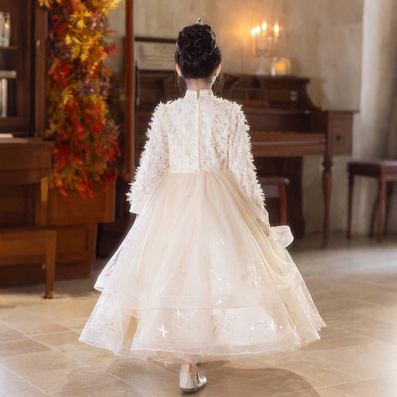 Girls' dresses: unique birthday, high-end children's piano performance outfits, flower girl dresses, little hostess dresses, princess dresses, new winter collection