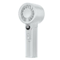 2026 new cross-border outdoor handheld fan - rechargeable, portable, digital display, mini transparent cooling fan - wholesale