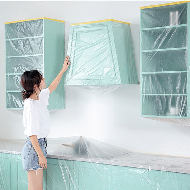 Double glue dormitory dust cover household disposable decoration plastic dust film cover dust-proof dormitory dust cloth cover