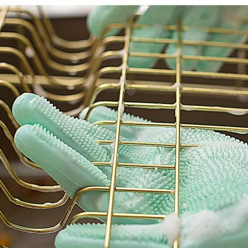 Silicone dishwashing gloves - heat resistant, durable, waterproof cleaning gloves for household chores - wholesale from manufacturer