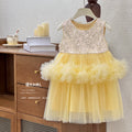 【ready to ship】girls' dress -  new korean style, chic kids' mesh princess dress, vest dress with tulle skirt