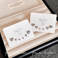 Sweet and cool style multi-pair set of heart-shaped starburst stud earrings, exquisite zircon combination earrings, niche high-end elegant earrings