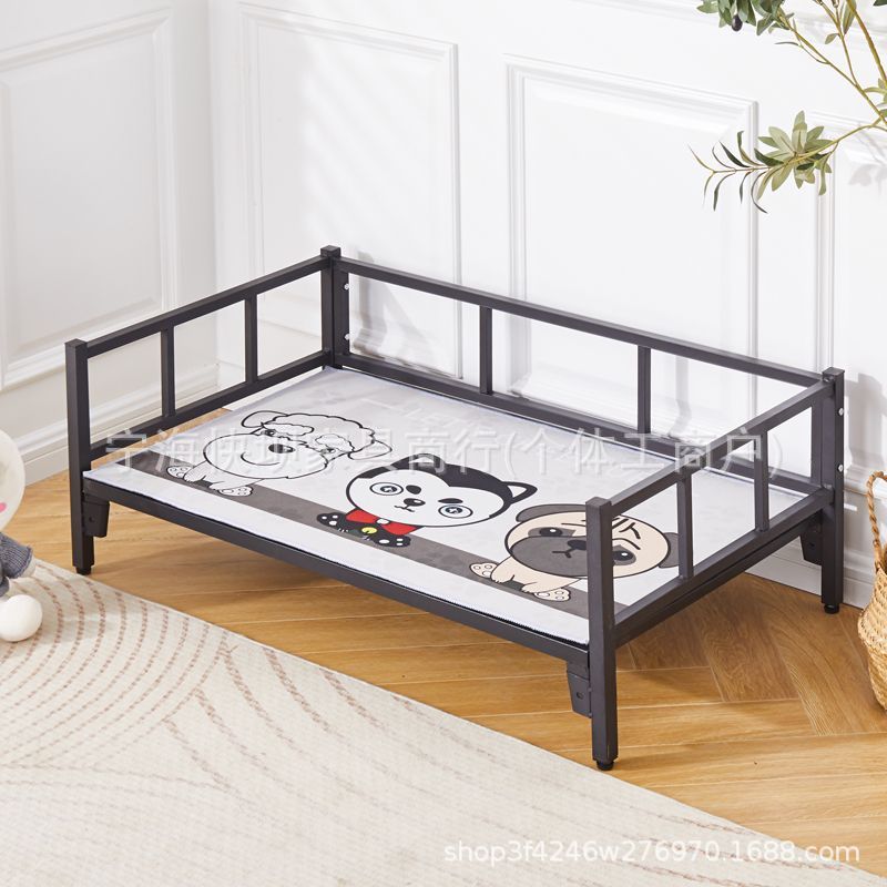 Pet iron bed neutral dog house bed off the subway art large, medium and small dogs teddy french fighting all year roundneutral dog house bed frame