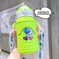 Astronaut-themed kids' insulated water bottle - 316 stainless steel straw cup, high-value design, popular online, large capacity, outdoor tumbler