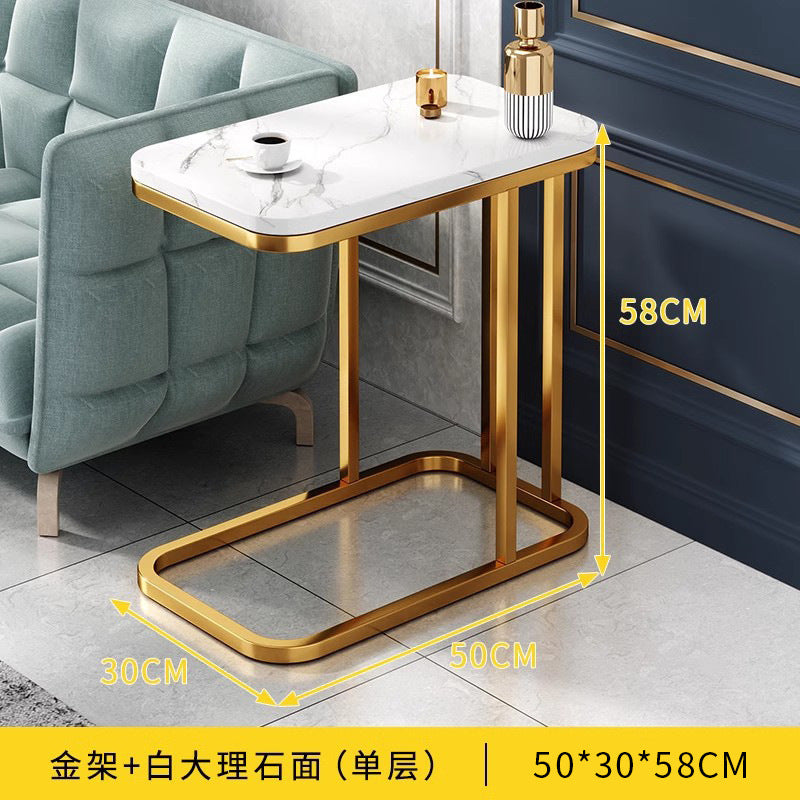 Sofa side table Mini small coffee table Living room Modern side cabinet Side cabinet Balcony storage Small table Light luxury square corner table