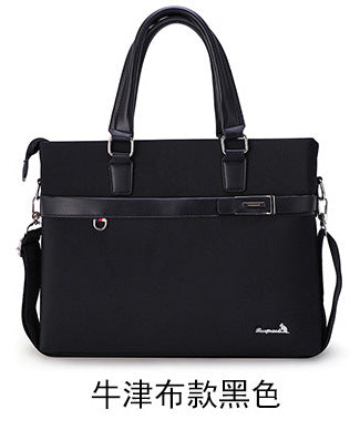 New Portable Business File Bag Fashion Men's Computer Handbag Casual Oxford Cloth Men's Large Capacity Briefcase