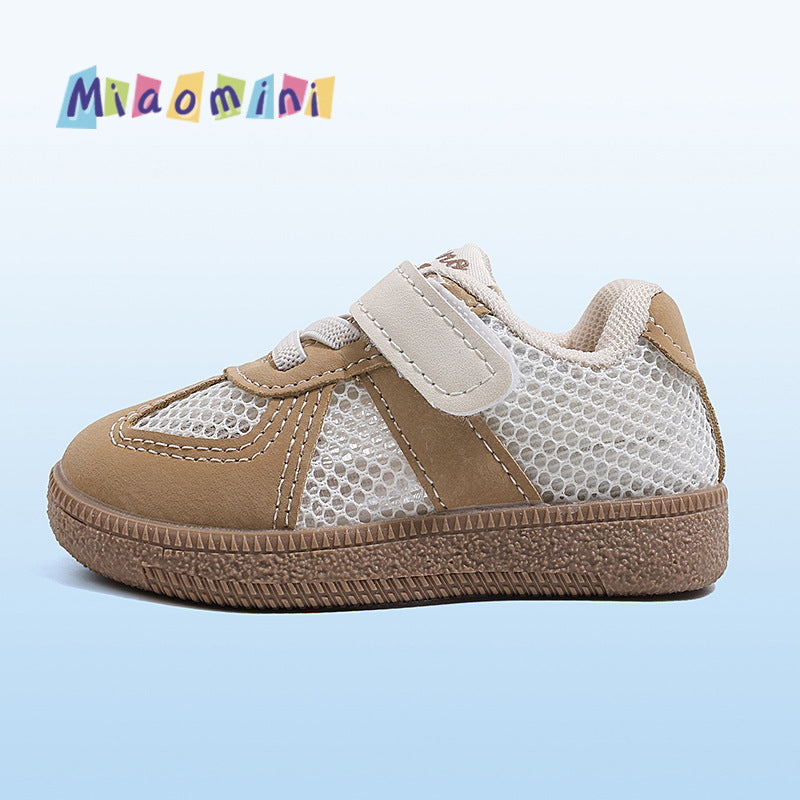 Spring and summer baby baby toddler shoes soft bottom breathable single mesh shoes girls kids sneakers boys sports shoes german training shoes