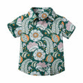 New summer retro hong kong style artsy relaxed fit hawaiian floral shirt - unisex, perfect for summer, children's day, and family matching outfits