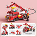 [6-in-1 building blocks] firefighting series