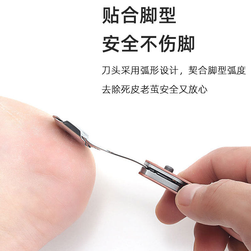 New arrivalfoldable pedicure knife dead skin pedicure stainless steel foot planer scraper foot rub callus grinding foot stone foot board
