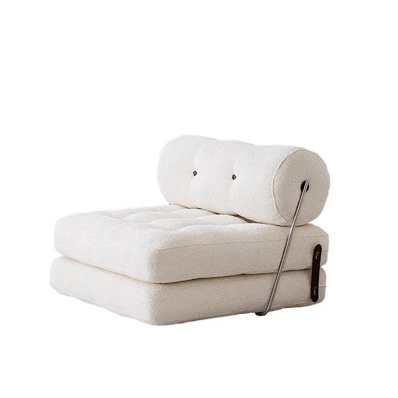 Single sofa small apartment living room tajjine sofa bed foldable cream style cashmere module lazy sofa