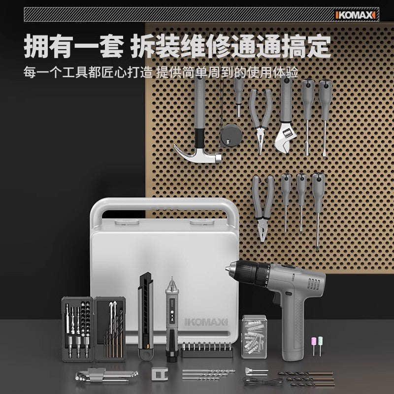 Multi-purpose toolbox set for home use - comprehensive hardware repair kit for everyday diy, electrical work, and automotive needs