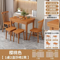 Dining tablefor homesmall apartment solid wood foldable dining table modern casual multifunctional rotatethickened desktop dining table