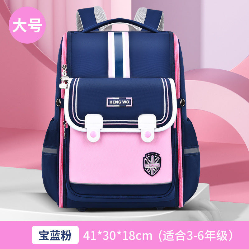 New scientific spine care primary school bag three-dimensional 3D back pad 123456th grade male and female school bag
