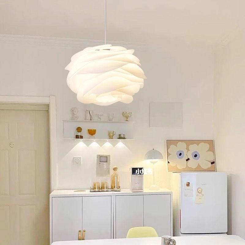 Rose ceiling lamp - minimalist modern style, creative bedroom lighting, nordic warm & romantic artistic decor for bedroom