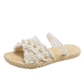 Fairy-style woven sandals for women, perfect for beach vacations and pairing with skirts. new summer collection, unique and elegant women's footwear