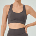 New arrival outdoor fitness bra yoga wear tops women's summer slimming look beautiful back yoga vest with chest pad sports intimates