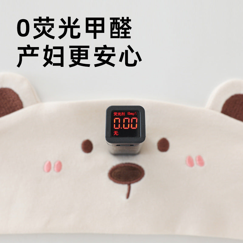Processing personalized oem factory direct sales windproof confinement hairband postpartum air-conditioned room breathable not stuffy balloon bear embroidery
