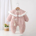 Baby winter one-piece long crawl new chinese style fashionable new chinoiserie baby thickened new year greeting clothes outwear haha