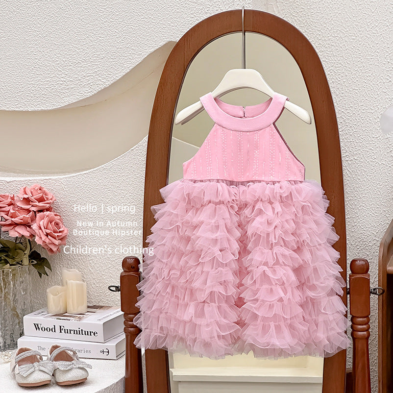 Girls' sundress:  summer new arrival - baby girl's fluffy tutu dress, stylish princess style