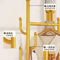 Clothes drying rack floor-standing for homemovable bedroom clothes drying rack balcony hanging clothes rack indoor simple pole coat rack
