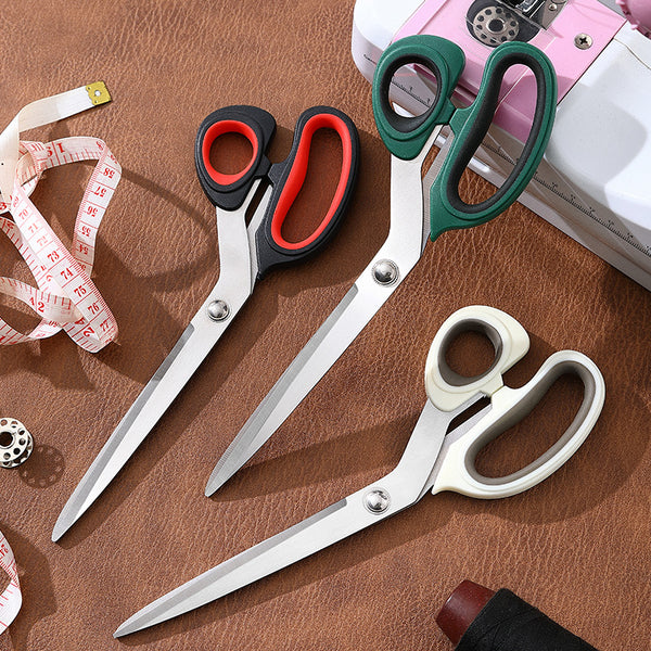 Tailor-specific scissors household stainless steel hand-sewing large scissors thickened straight 10-inch cloth-cutting scissors wholesale