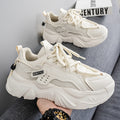 Men's shoes 2025 new winter trendy men's thick-soled sports hot-selling mesh breathable casual dad shoes