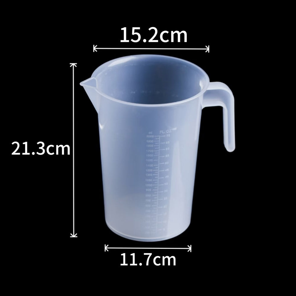 Measuring cup milk tea special tool measuring cup with lid food grade for home scale cup commercial meter plastic large capacity