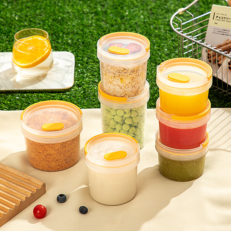 Kitchen Portable Food Sealed Jar Oat Cup Classification Baby Baby Supplementary Food Box Plastic Portable Transparent Storage Box