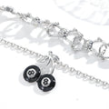 Wholesale necklace accessories: european & american cross-border jewelry - minimalist black cherry & billiard ball pendants, skull necklaces