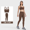 Pilates yoga suit women's cross back push up bubble wrap sports intimates naked hip lifting yoga fitness pants