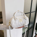 new arrivalclassy pleated bowling pillow classy crossbody bag fashion shoulder satchel bag high-looking and stylish