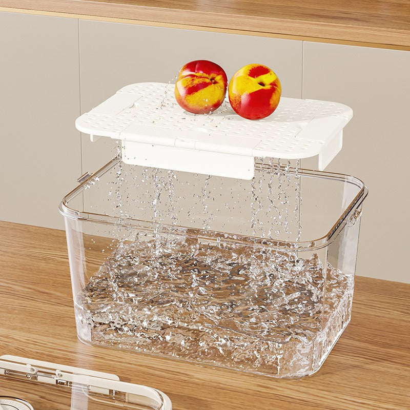 Household refrigerator, food grade, transparent storage box, vegetable and fruit crisper, outdoor camping storage, portable storage