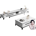 Rock slab coffee table tv cabinet combination suitfor home living room new arrival small apartment simple marble storage cabinet