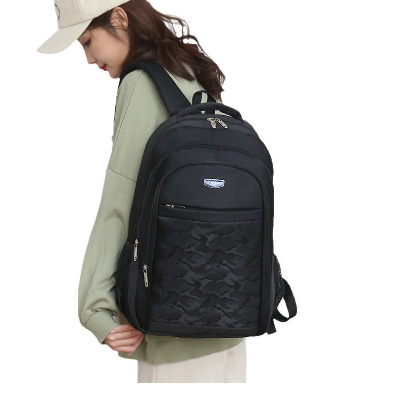 Backpack New Business Leisure Travel Backpack Stylish Simple School Bag Men's and Women's Secondary and College Students Backpack