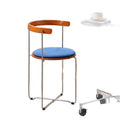 Retro scandinavian foldable chair small apartment for homesolid wood dining chair chair casual modern restaurant casual back chair