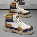 Boots for men 2025new arrivalspring high-top thick sole heightening british style work boots men's motorcycle casual trendy shoes