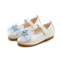 Preppy stylekidsflats square toe springnew arrivalk-style big bowsgirl princess shoes children's leather shoes
