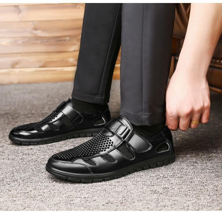 【military-grade leather shoes - premium quality】100% full grain cowhide leather, clearance sale! soft sole leather shoes for men, perfect for casual and business wear