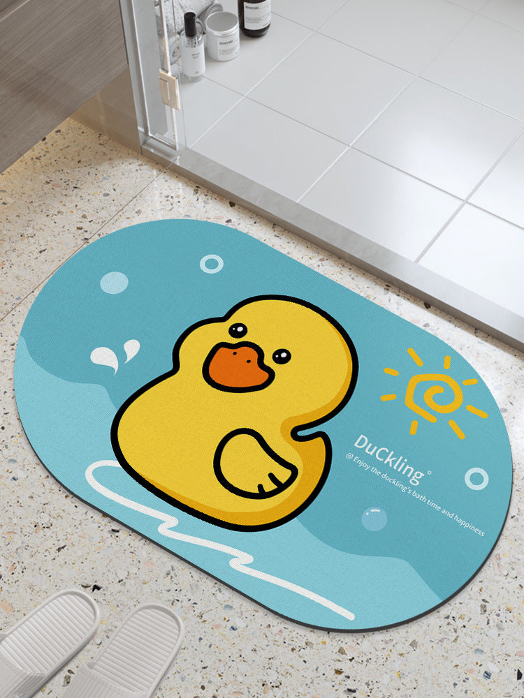 Distribute diatom mud absorbent mat bathroom floor mat toilet bathroom door step foot bath non-slipfor home