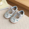 Vancahao girls' fashion rhinestone bow princess shoes, new  children's cartoon performance shoes, leather shoes