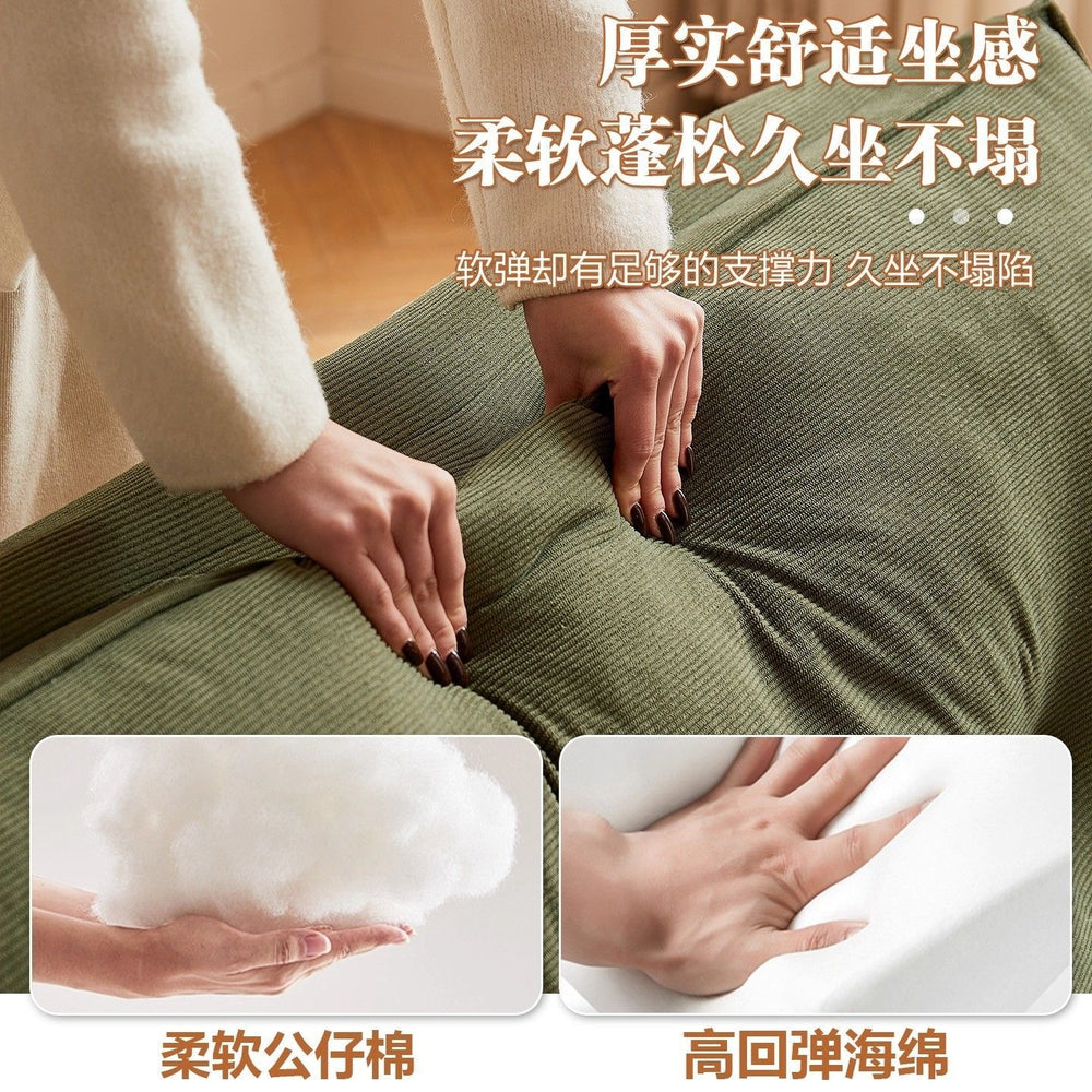 Lazy sofa bed living room dual-purpose single sofa small apartment for home cream style reclining and sleeping foldable sofa bed