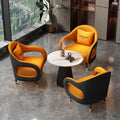 Luxury casual office hotel lobby reception area negotiation table and chair set, sales office lounge area reception sofa combination