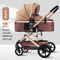 Lightweight baby stroller - four seasons, two-way, foldable bassinet, newborn pram, shock absorption, wholesale from manufacturer, portable