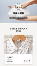 Girls' spring outfit set: striped shirt & black and white color block skirt - two-piece preppy style
