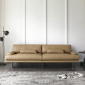 Nordic genuine leather sofa, modern minimalist italian design, perfect for small living rooms, designer three-seater - hardy