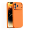Suitable for apple 17promax fine hole liquid silicone mobile phone case 15iphone16 pure color anti-fall integrated buttons