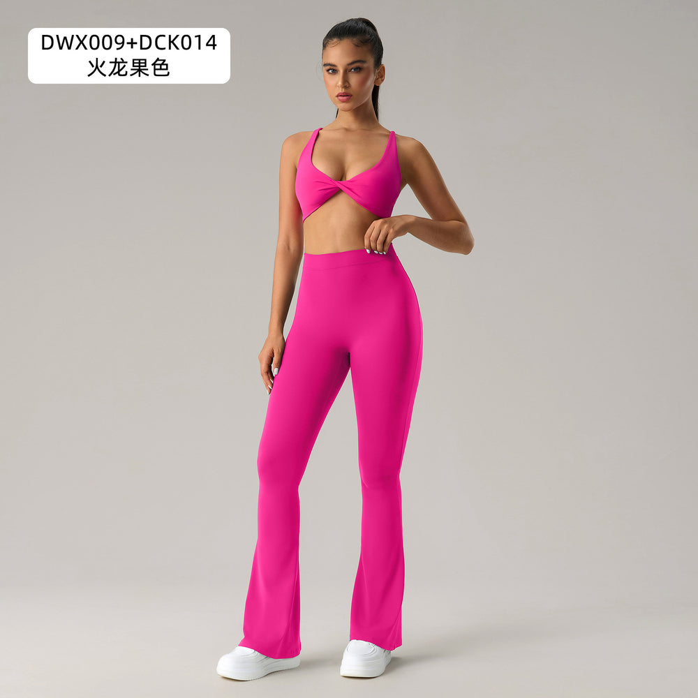 fashion tight butt lifting fitness yoga pants zipper long sleevesjacket push-up sports bra yoga suit